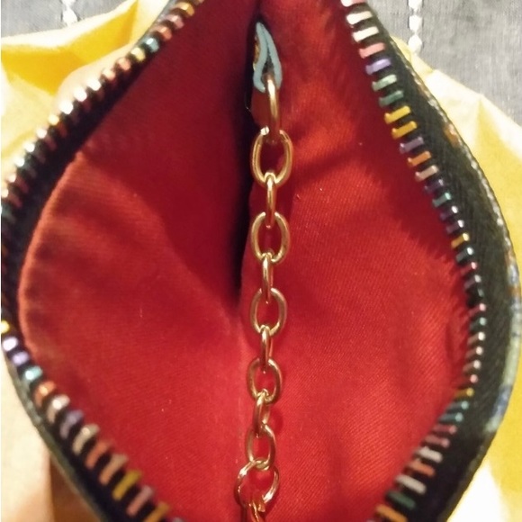 EUC: Vintage Rainbow Bumblebee Dooney & Bourke Rare coin bag Wristlet - Picture 9 of 11